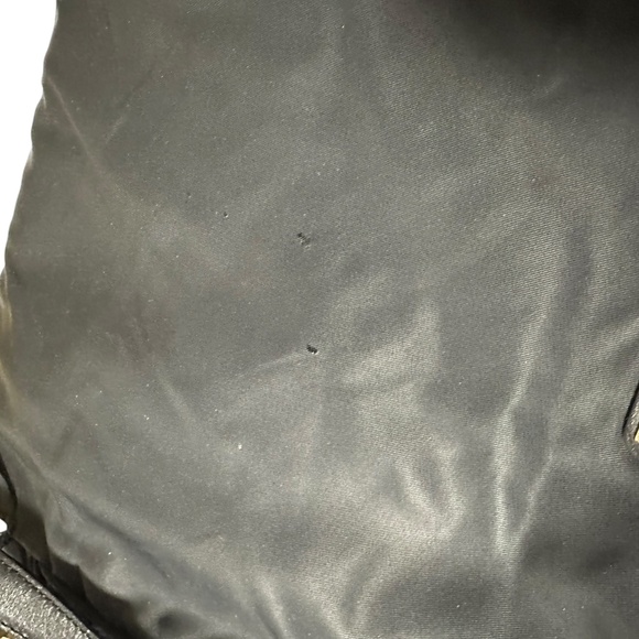 Vintage MOSCHINO Black Nylon Logo Crossbody Bag Purse - Picture 12 of 14